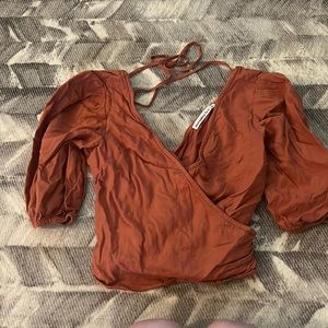 Burnt orange Abercrombie and Fitch blouse